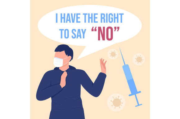 Anti Vaxxer Social Media Post Mockup for Crafters and Designers