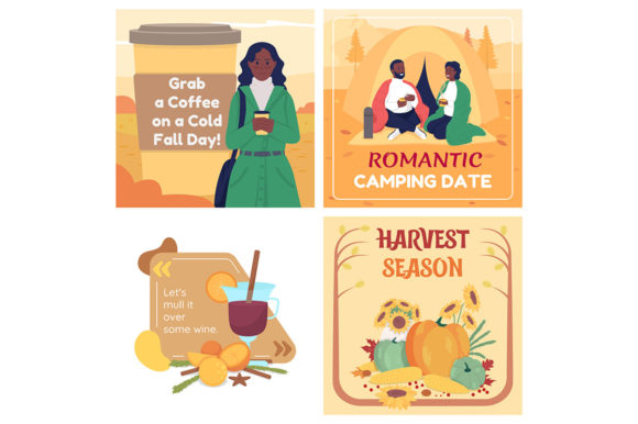 Autumn Social Media Cards Mockup Set Review