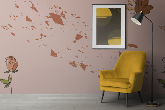 Cute Pattern in Mockup Wall – A Versatile Graphic Design Asset for Patterns