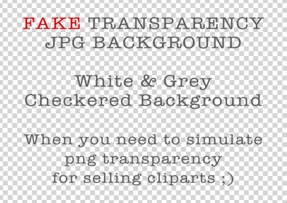 Fake PNG Transparency for Clipart Mockup - Graphics Add-Ons
