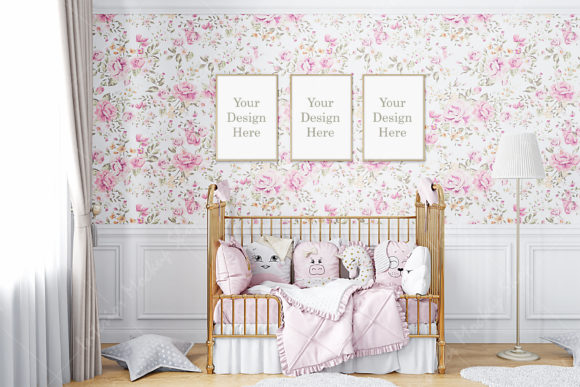 Frame Mockup Kids - 151: A Graphic Design Asset for Frames Amp Projects