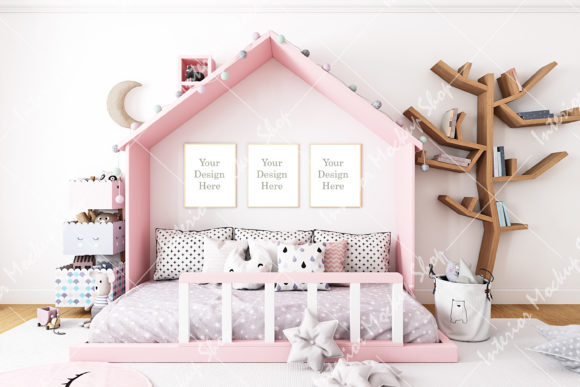 Frame Mockup Kids - 343: A Graphic Design Asset for Frames Amp Projects