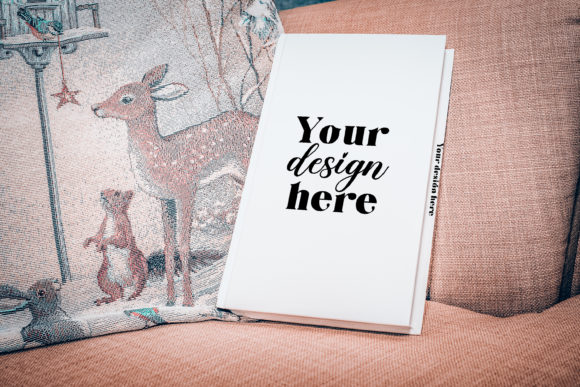 Hardcover Book Mockup 5 for Graphics and Book Amp