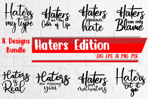 Haters Bundle: A Graphic Design Asset for Crafts and Creativity