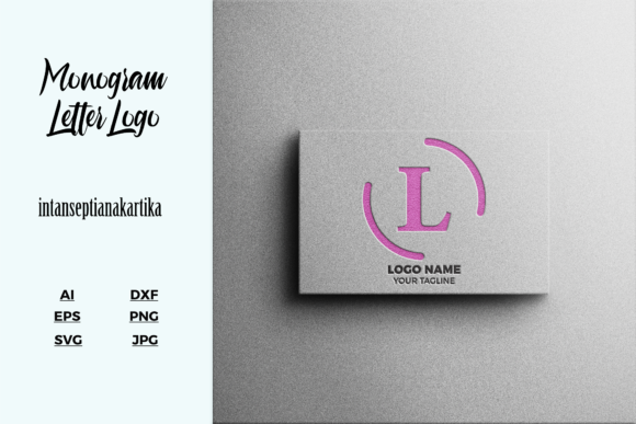 Logo Letter L Mockup Texture for Crafting and Branding
