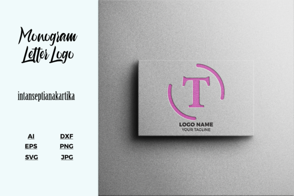 Logo Letter T Mockup Texture for Crafting and Graphics