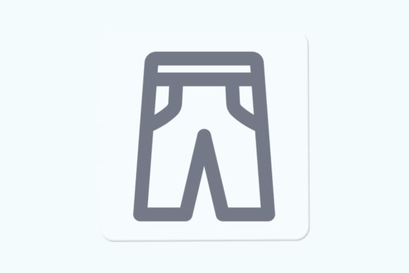 Pants Graphic Design Asset for Illustrations and Digital Products