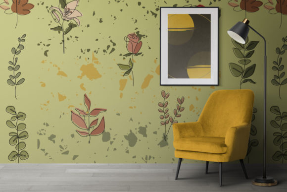 Pattern in Mockup Cute Walk: A Playful Graphic Design Asset for Local Brands