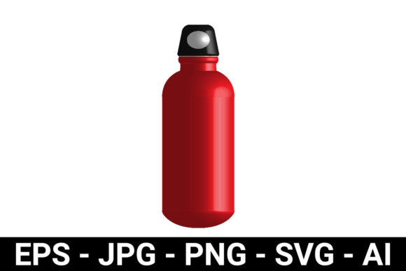 Sport Bottle 3D Mockup for Graphics and Bottles Amp