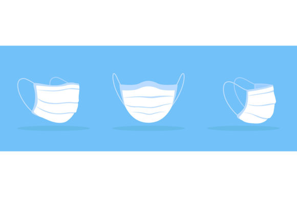 Surgical Face Mask White Mockup - A Modern Graphic Design Asset