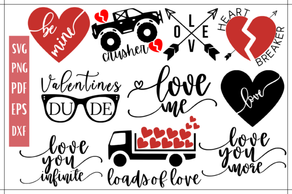Valentines SVG Bundle Huge - 10 for Local Business Graphics