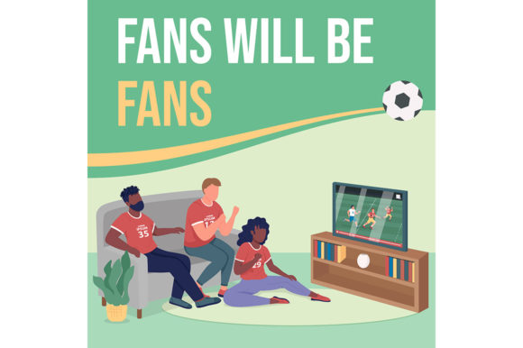Watch Sports Game Post Mockup for Graphic Templates